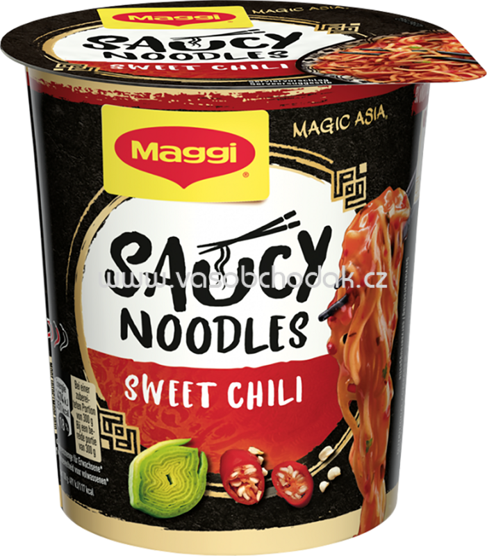 Maggi Magic Asia Saucy Noodles Sweet Chili, Becher, 1 St
