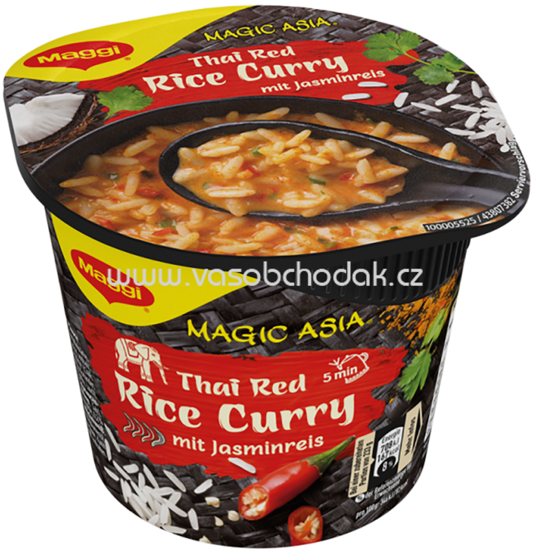 Maggi Magic Asia Terrine Thai Red Rice Curry, Becher, 1 St Maggi Magic Asia Terrine Thai Red Rice Curry, Becher, 1 St