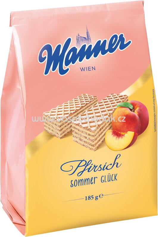 Manner Sommerglück Pfirsich, 185g Manner Sommerglück Pfirsich, 185g