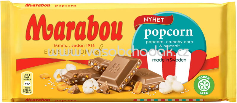 Marabou Popcorn, 185g