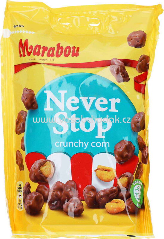 Marabou Never Stop Crunchy Corn, 170g