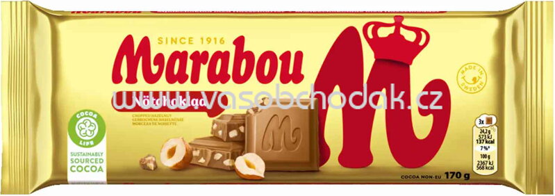 Marabou Nötchoklad, 170g