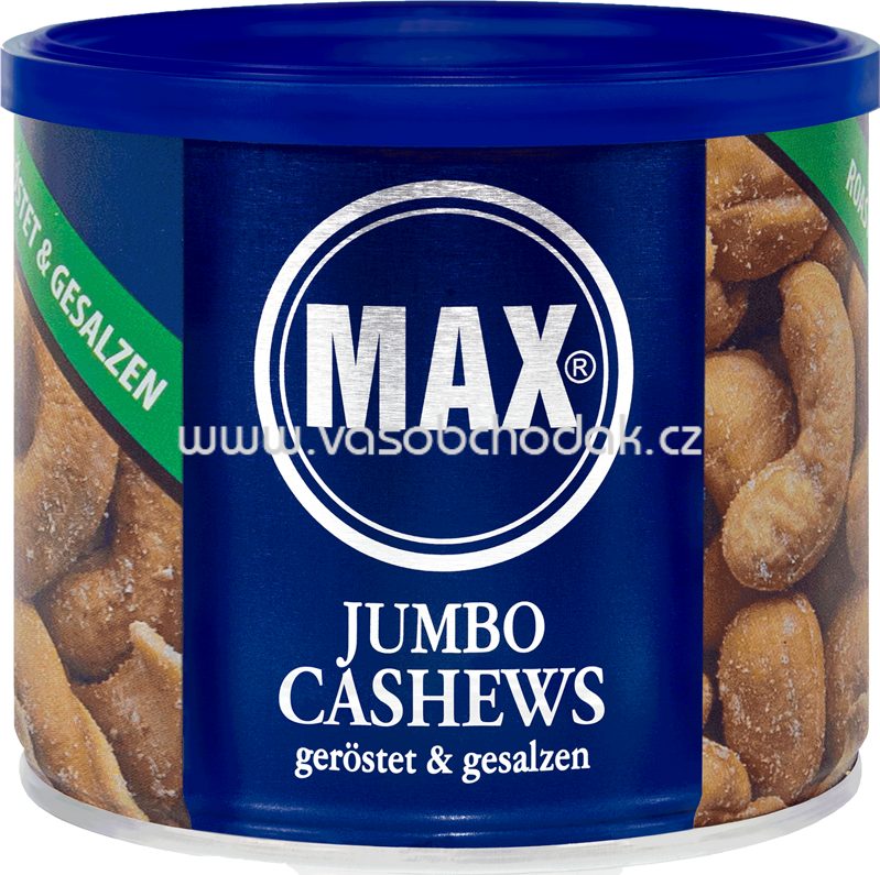 MAX Jumbo Cashews geröstet & gesalzen, 225g