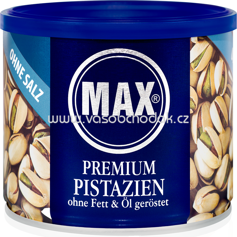 MAX Premium Pistazie ohne Fett & Öl geröstet, 6x225g