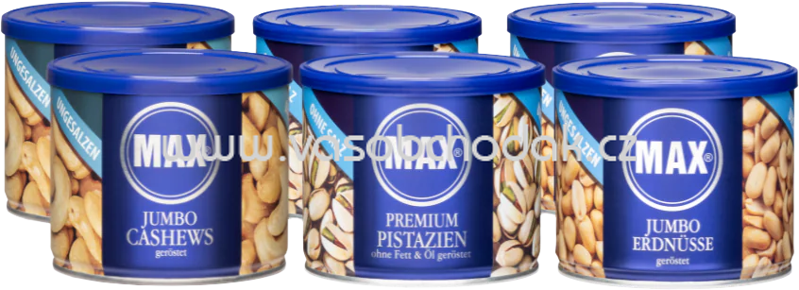 MAX Nuss Bundle ohne Salz, 6 St, Set