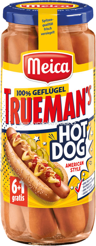 Meica Trueman's American Style Hot Dog Geflügel, 7 St, 350g