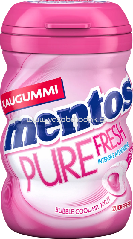Mentos Kaugummi Pure Fresh Bubble Cool, zuckerfrei, 35 St, 70g Mentos Kaugummi Pure Fresh Bubble Cool, zuckerfrei, 35 St, 70g