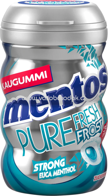 Mentos Kaugummi Pure Fresh Frost Strong Euca Menthol, zuckerfrei, 35 St, 70g