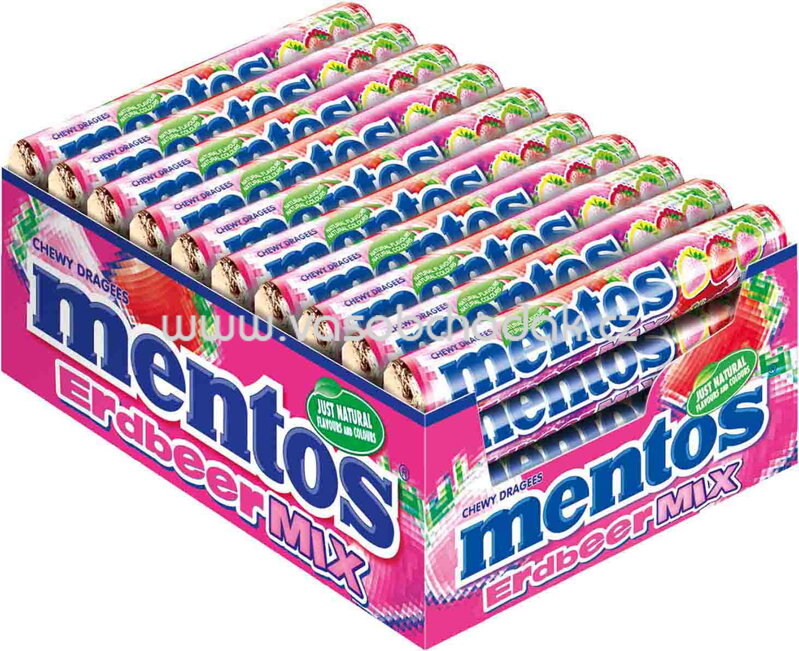 Mentos Erdbeer Mix, 40 St, 1500g Mentos Erdbeer Mix, 40 St, 1500g