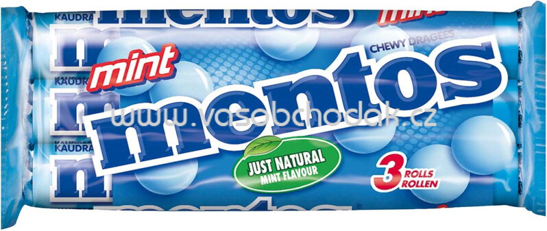 Mentos Mint, 3 St, 114g Mentos Mint, 3 St, 114g