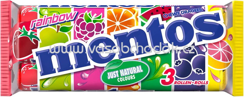 Mentos Rainbow, 3 St, 112,5g Mentos Rainbow, 3 St, 112,5g
