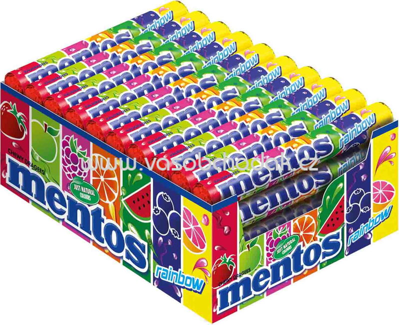 Mentos Rainbow, 40 St, 1500g Mentos Rainbow, 40 St, 1500g