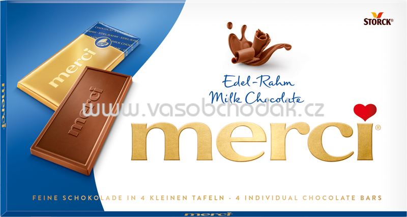 Merci Tafelschokolade Edel-Rahm, 100g Merci Tafelschokolade Edel-Rahm, 100g