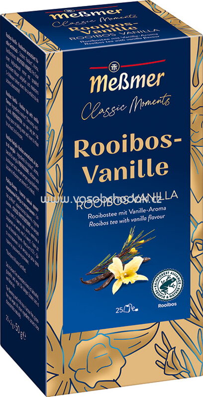 Meßmer Gastro Classic Moments Rooibos Vanille, 25 Beutel Meßmer Gastro Classic Moments Rooibos Vanille, 25 Beutel