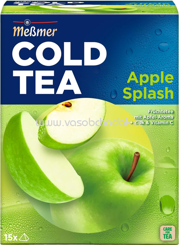 Meßmer Cold Tea Früchtetee Apple Splash, 14 Beutel