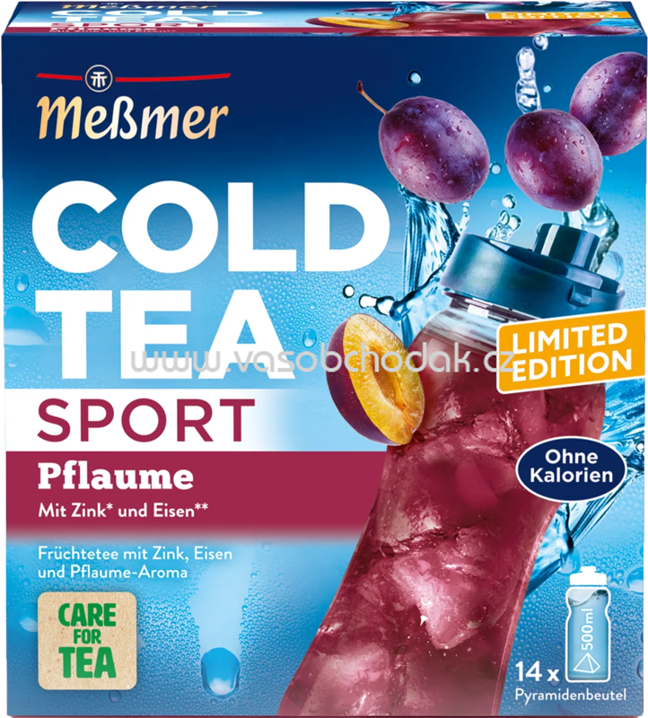 Meßmer Cold Tea Sport Pflaume, 14 Beutel