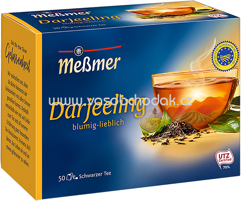 Meßmer Schwarzer Tee Darjeeling, 50 Beutel