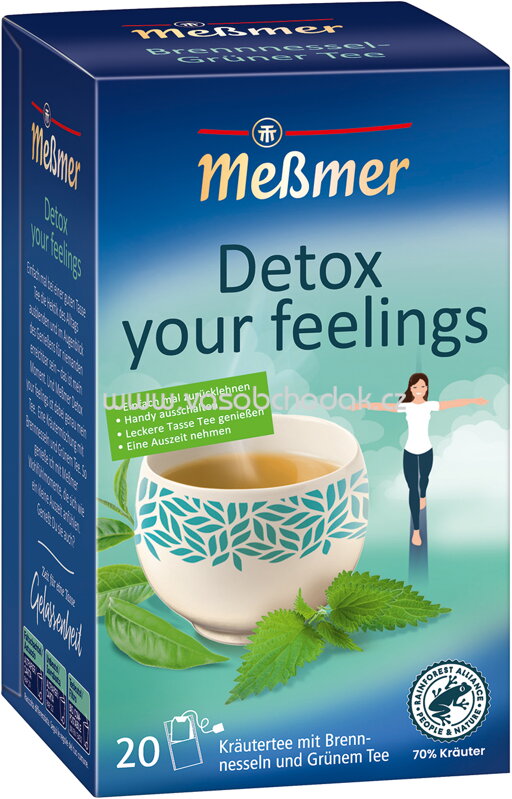 Meßmer Detox your feelings Brennnessel Grüner Tee, 20 Beutel Meßmer Detox your feelings Brennnessel Grüner Tee, 20 Beutel