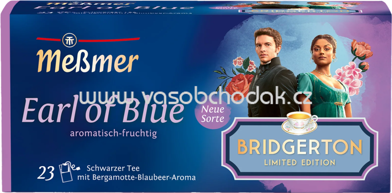 Meßmer Schwarzer Tee Earl of Blue, 23 Beutel