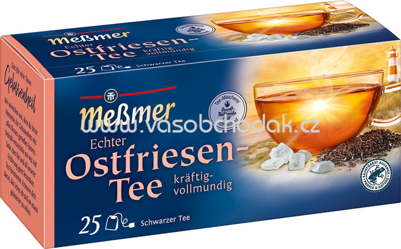 Meßmer Schwarzer Tee Echter Ostfriesen Tee, 25 Beutel