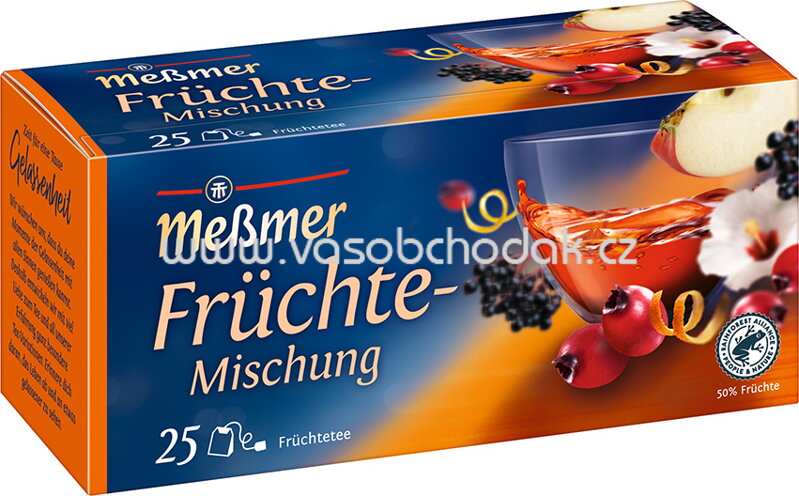 Meßmer Früchtetee Früchte Mischung, 25 Beutel