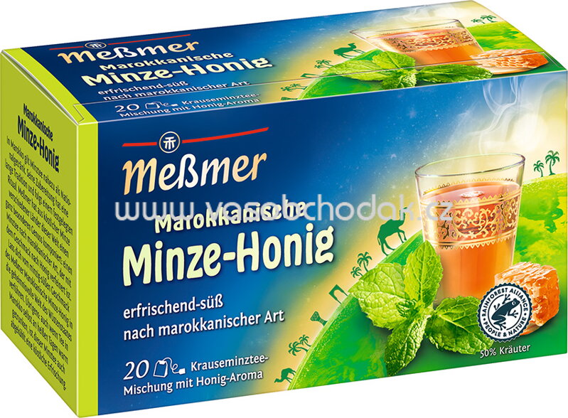 Meßmer Ländertee Marokkanische Minze-Honig, 20 Beutel