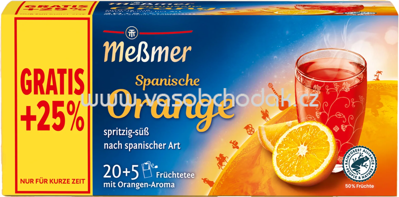 Meßmer Ländertee Spanische Orange, 20 Beutel + 5 Gratis Meßmer Ländertee Spanische Orange, 20 Beutel + 5 Gratis