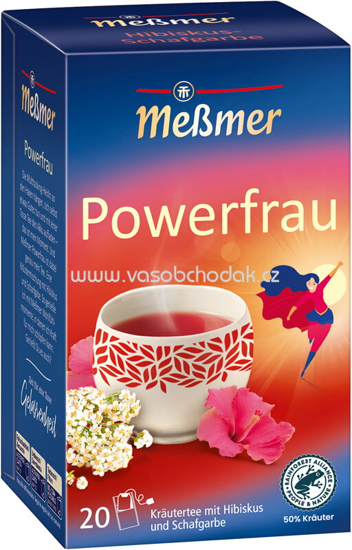 Meßmer Powerfrau Hibiskus Schafgarbe, 20 Beutel Meßmer Powerfrau Hibiskus Schafgarbe, 20 Beutel