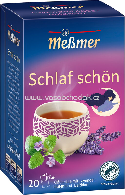 Meßmer Schlaf Schön Lavendelblüte-Baldrian, 20 Beutel