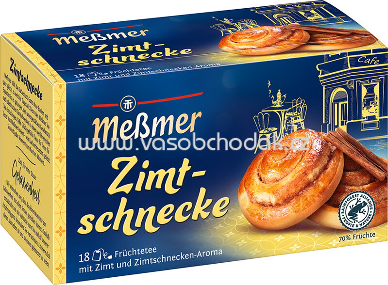 Meßmer Früchtetee Zimt Schnecke, 18 Beutel