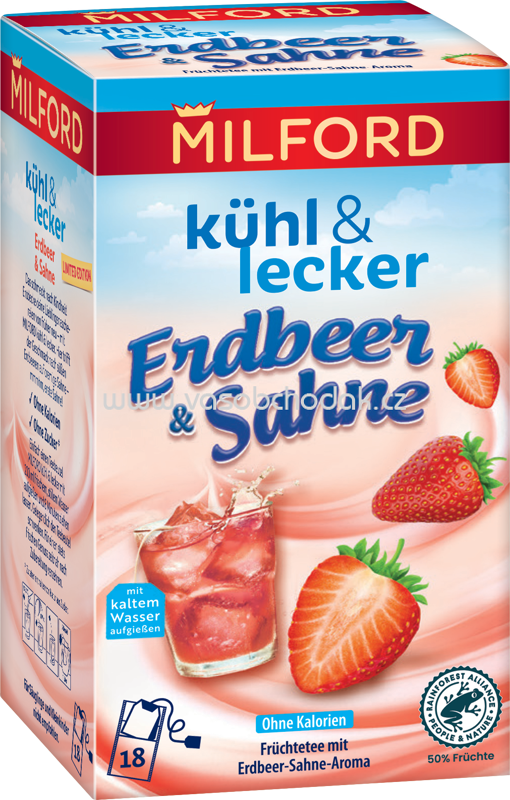 Milford Kühl & Lecker Erdbeer & Sahne, 18 Beutel Milford Kühl & Lecker Erdbeer & Sahne, 18 Beutel