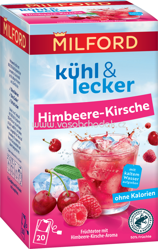 Milford Kühl & Lecker Himbeere-Kirsche, 20 Beutel Milford Kühl & Lecker Himbeere-Kirsche, 20 Beutel