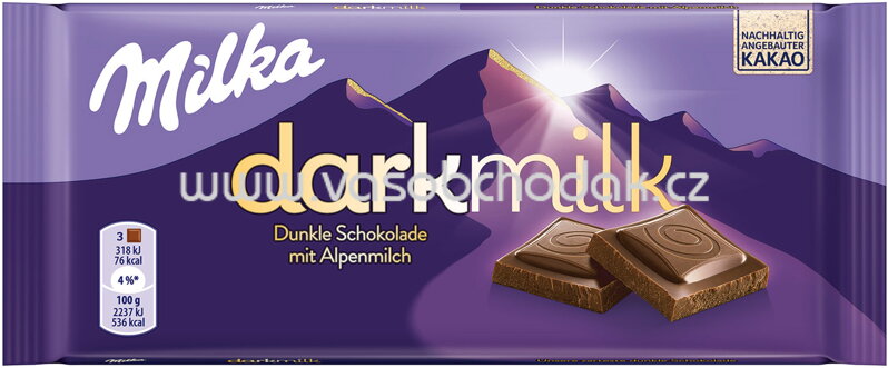 Milka darkmilk, 85g Milka darkmilk, 85g