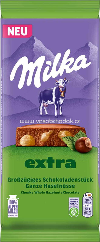 Milka Extra Ganze Haselnüsse, 190g Milka Extra Ganze Haselnüsse, 190g