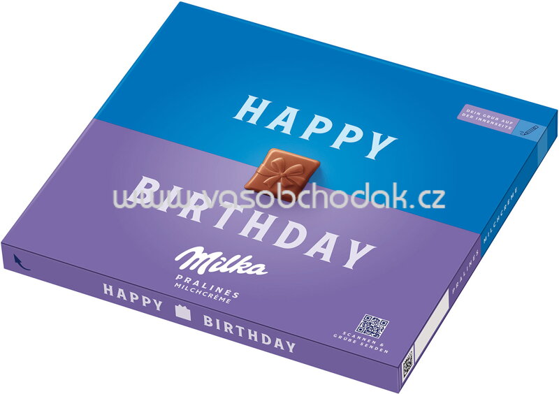 Milka 'Happy Birthday' Pralinés Milchcrème, 110g