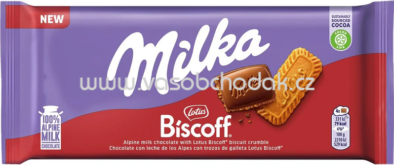Milka Lotus Biscoff, 90g Milka Lotus Biscoff, 90g
