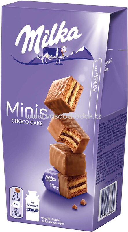 Milka Küchlein Minis Choco Cake, 117g Milka Küchlein Minis Choco Cake, 117g