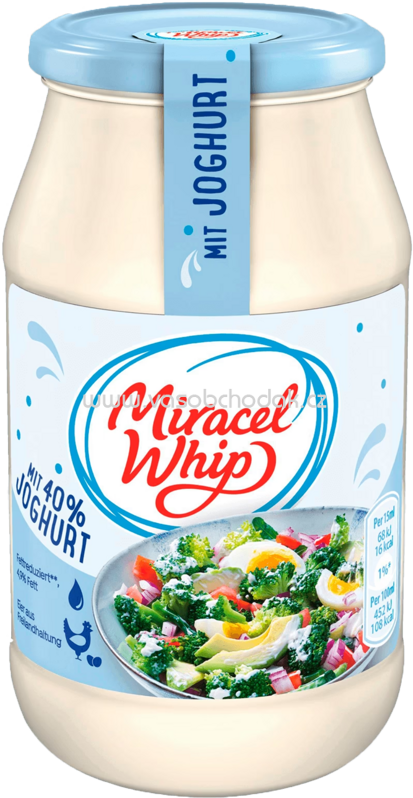 Miracel Whip Salatcreme mit 40% Joghurt, 500 ml Miracel Whip Salatcreme mit 40% Joghurt, 500 ml