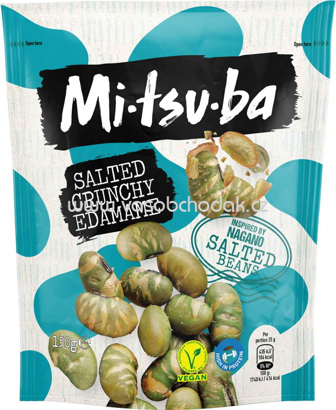 Mitsuba Salted Crunchy Edamame, 150g