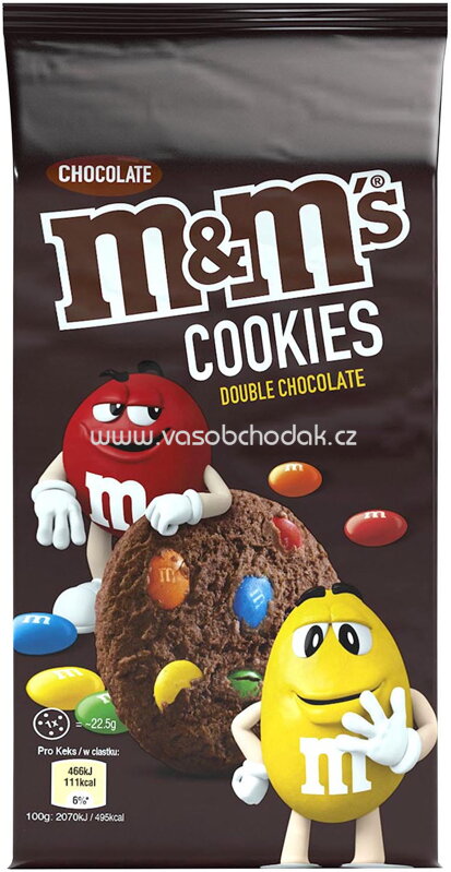 m&m's Cookies Double Chocolate, 180g