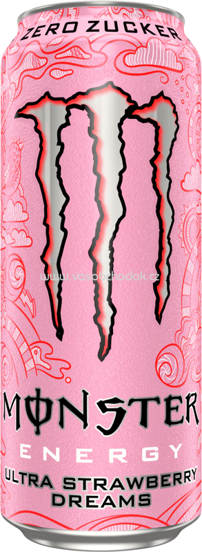 Monster Energy Ultra Strawberry Dreams, Zero Zucker, 500 ml Monster Energy Ultra Strawberry Dreams, Zero Zucker, 500 ml