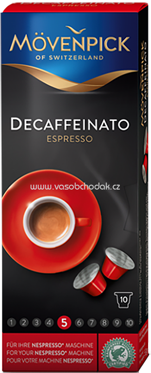 Mövenpick Decaffeinato Espresso Kaffeekapseln, 10 St