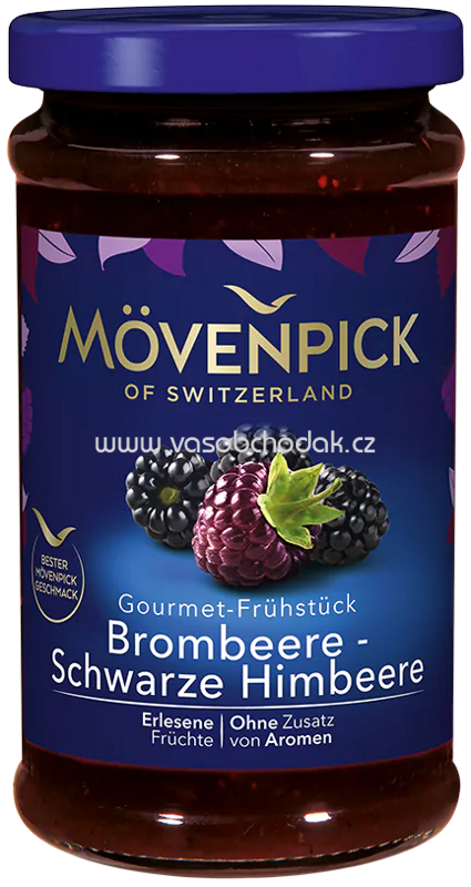 Mövenpick Gourmet-Frühstück Brombeere-Schwarze Himbeere, 250g