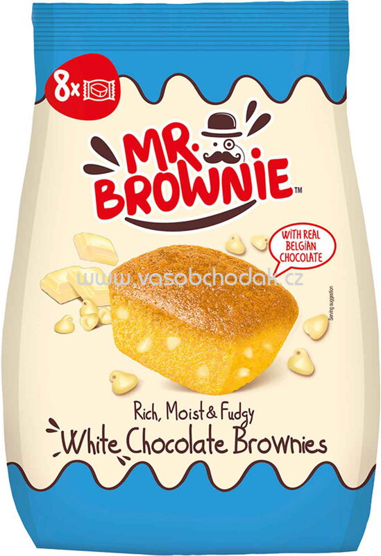 Mr.Brownie White Chocolate Brownies, 200g