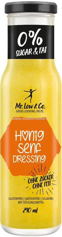 Mr.Low & Co. Honig-Senf Dressing, 240 ml Mr.Low & Co. Honig-Senf Dressing, 240 ml