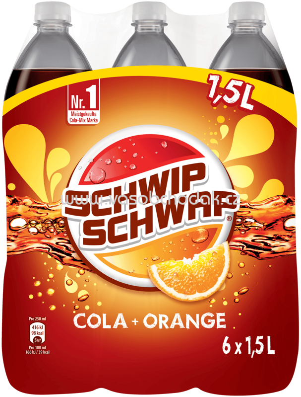 Schwip Schwap Cola Orange, 6x1,5 l