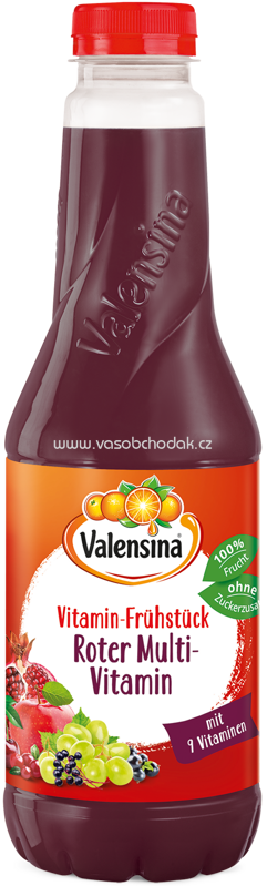 Valensina Vitamin Frühstück Roter Multi-Vitamin, 1l