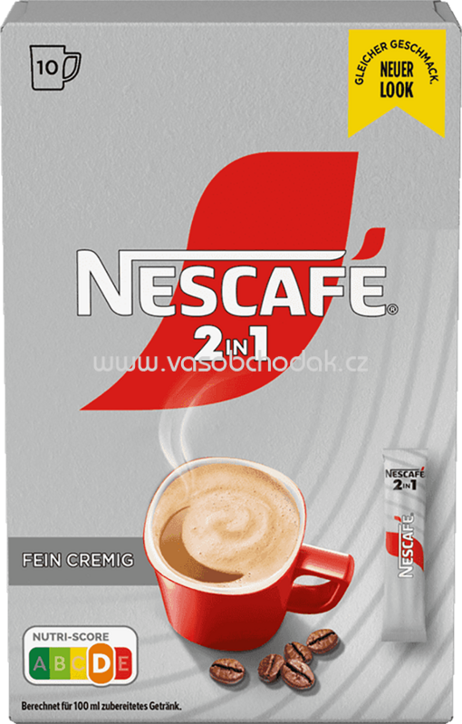 Nescafé 2in1 Kaffee & Creamer, 10x8g, 80g Nescafé 2in1 Kaffee & Creamer, 10x8g, 80g