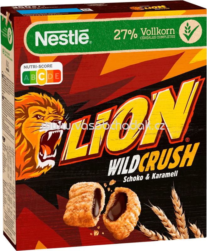 Nestlé Lion Wild Crush Karamell & Schoko, 360g