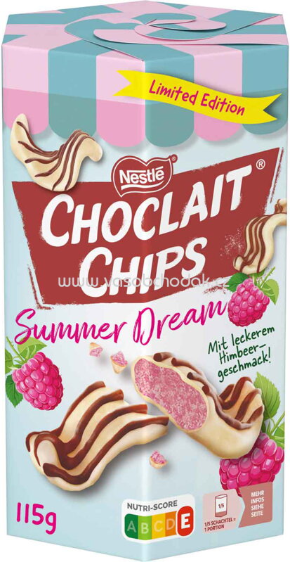 Nestlé Choclait Chips Summer Dream Himbeere, 115g Nestlé Choclait Chips Summer Dream Himbeere, 115g
